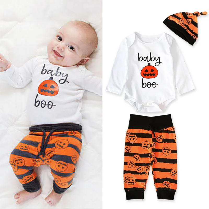 Baby Halloween Print Romper