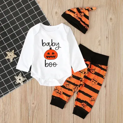Baby Halloween Print Romper