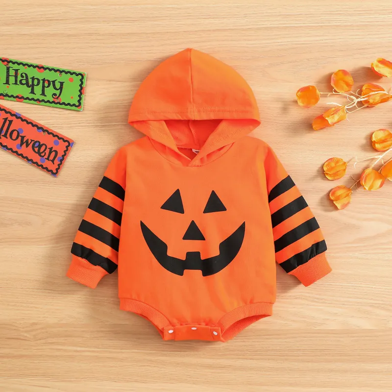 Baby Pumpkin Print Romper