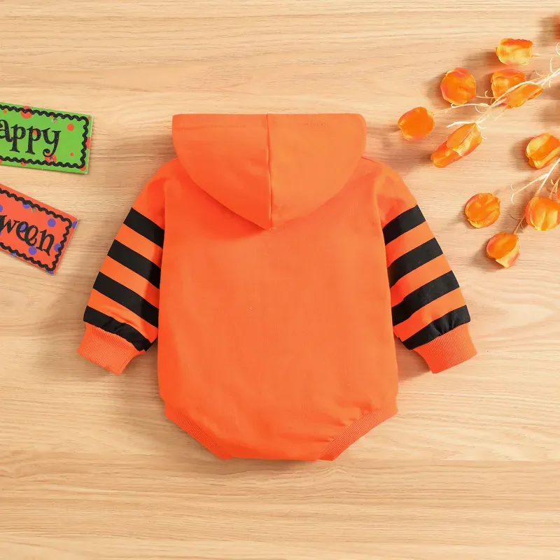 Baby Pumpkin Print Romper