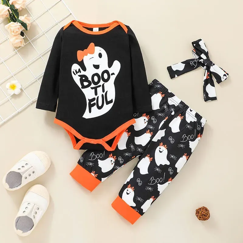 Baby Halloween Print Suit