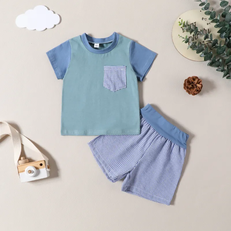 2-Piece Baby Color Matching Suit