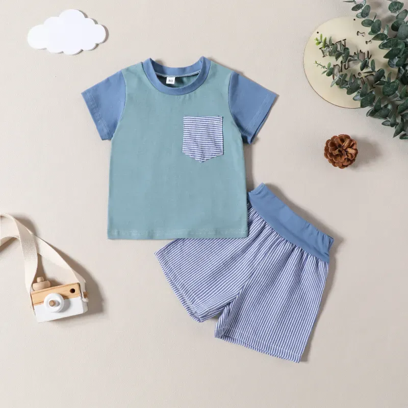 2-Piece Baby Color Matching Suit