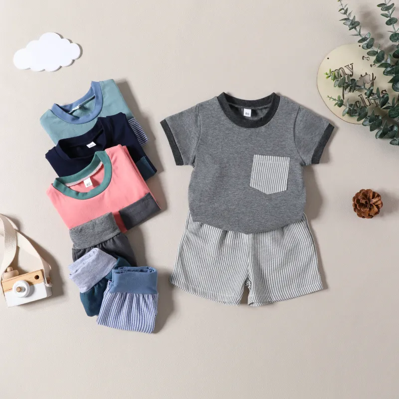 2-Piece Baby Color Matching Suit