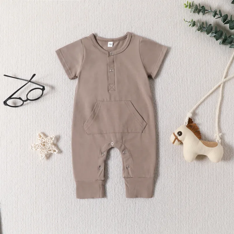 Baby Solid Color Romper