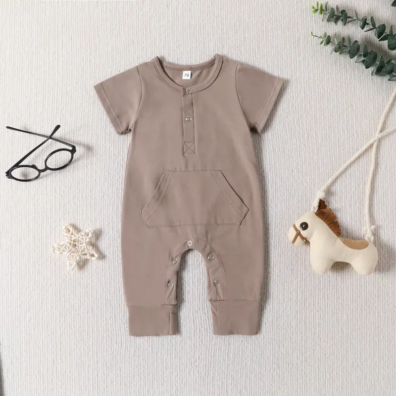 Baby Solid Color Romper