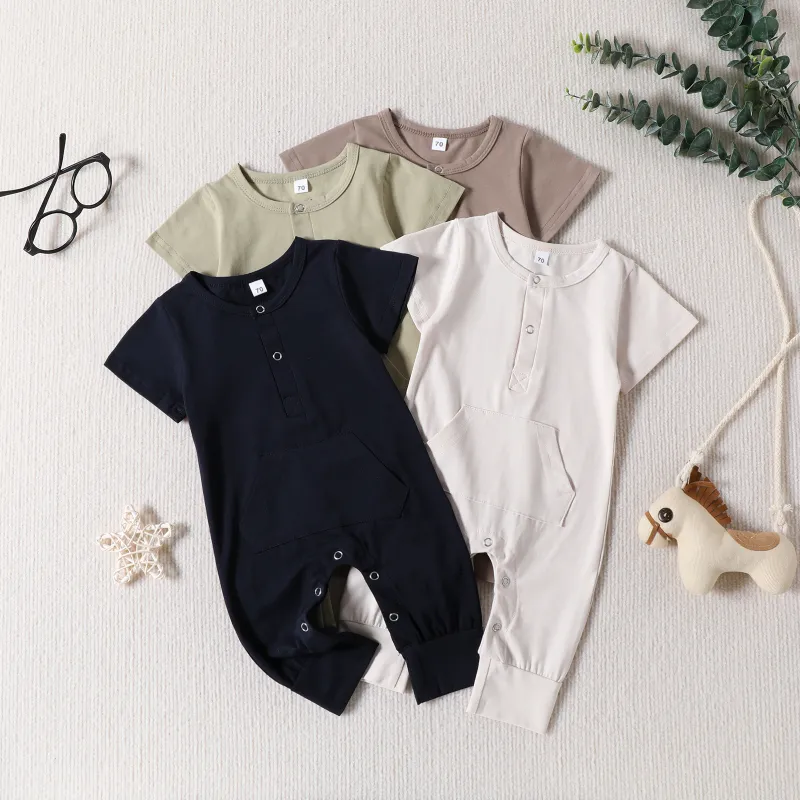 Baby Solid Color Romper