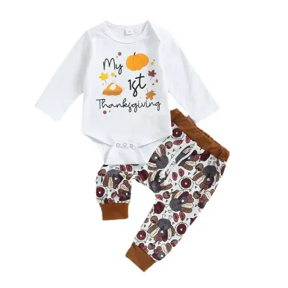 3 Piece My First Thanksgiving Set