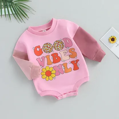 Baby Good Vibes Nnly rRomper