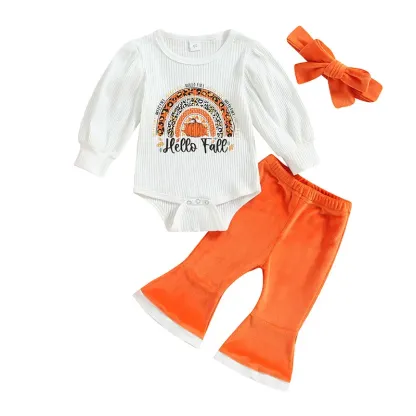 Baby Girl Hello Fall Outfit