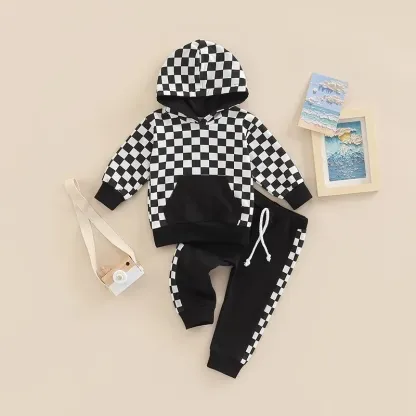 Baby Checkerboard Print Set