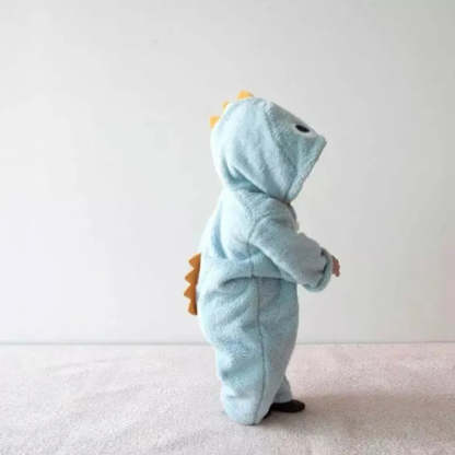 baby dinosaur hoodie romper