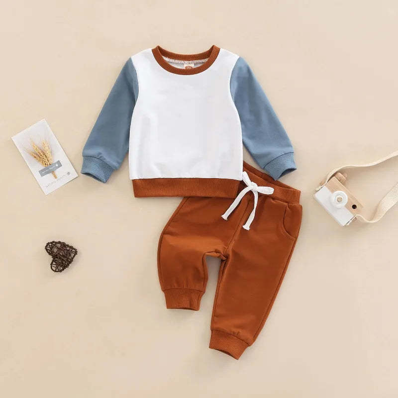 2-Piece Baby Patchwork Sleeve Set