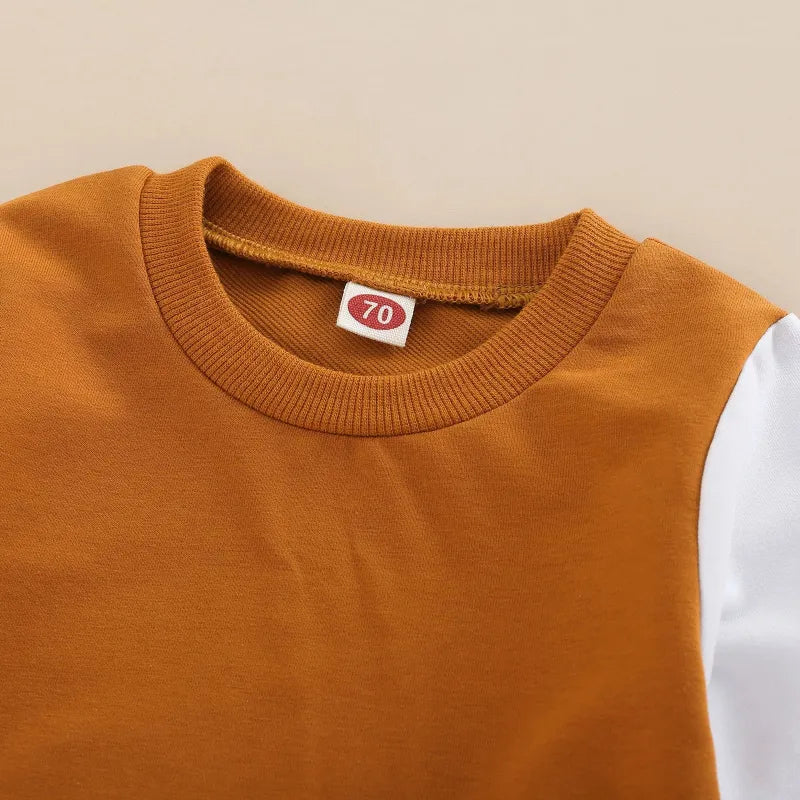 2-Piece Baby Patchwork Sleeve Set