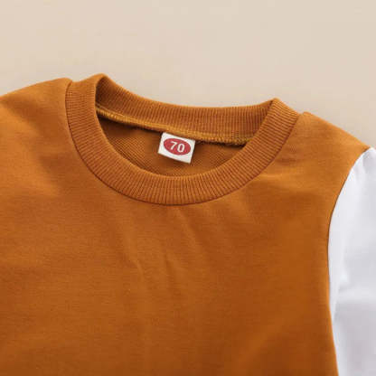 2-Piece Baby Patchwork Sleeve Set