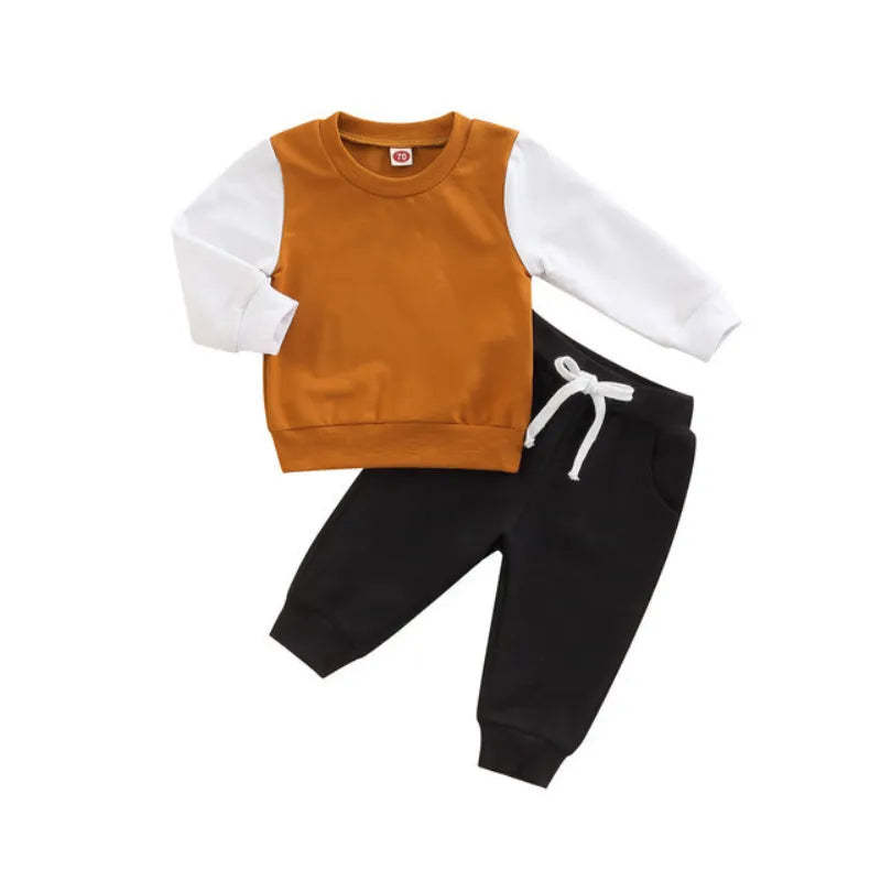 2-Piece Baby Patchwork Sleeve Set