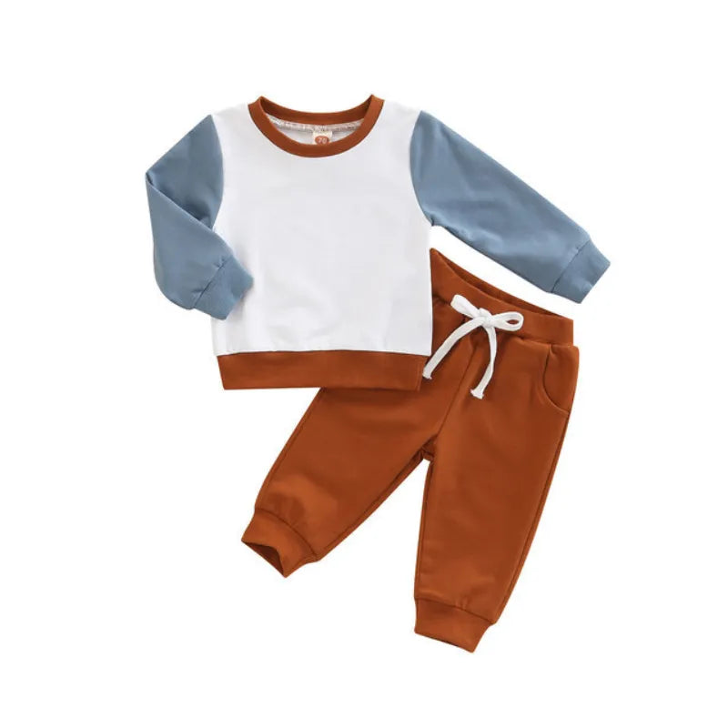 2-Piece Baby Patchwork Sleeve Set