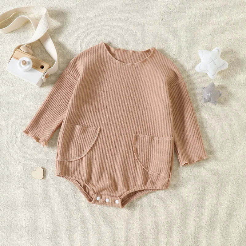 Baby matual pocket waffle Bodysuit