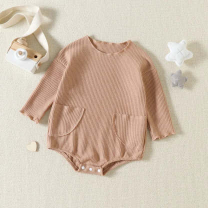 Baby matual pocket waffle Bodysuit