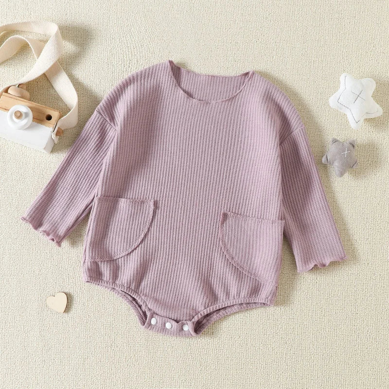Baby matual pocket waffle Bodysuit