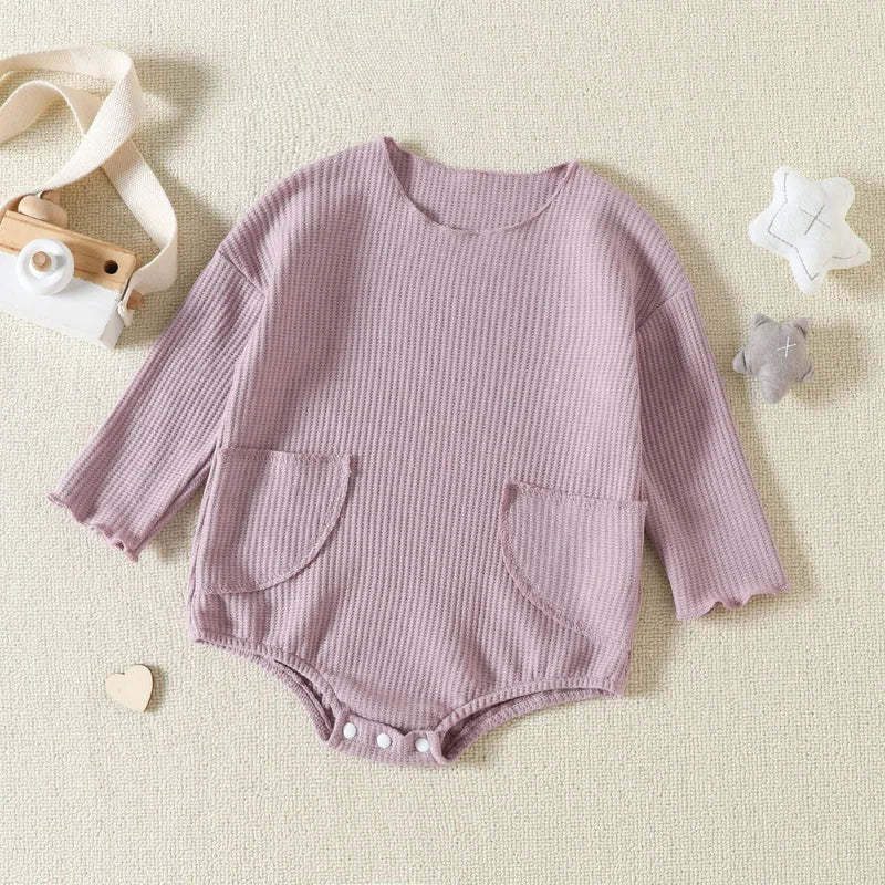 Baby matual pocket waffle Bodysuit
