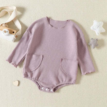 Baby matual pocket waffle Bodysuit