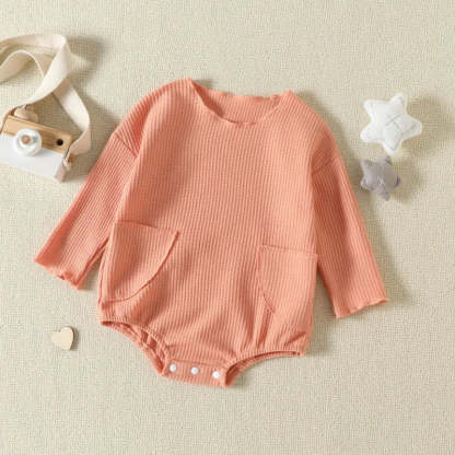 Baby matual pocket waffle Bodysuit