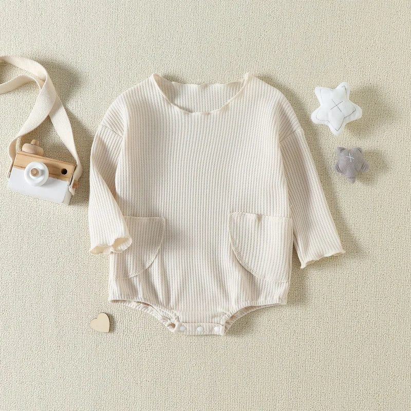 Baby matual pocket waffle Bodysuit