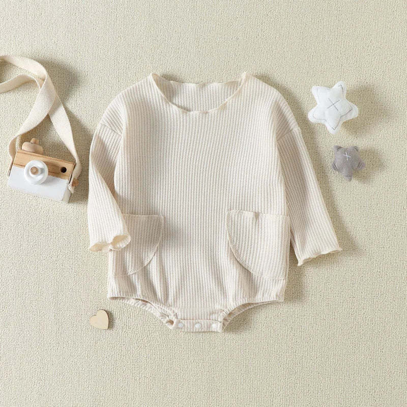 Baby matual pocket waffle Bodysuit