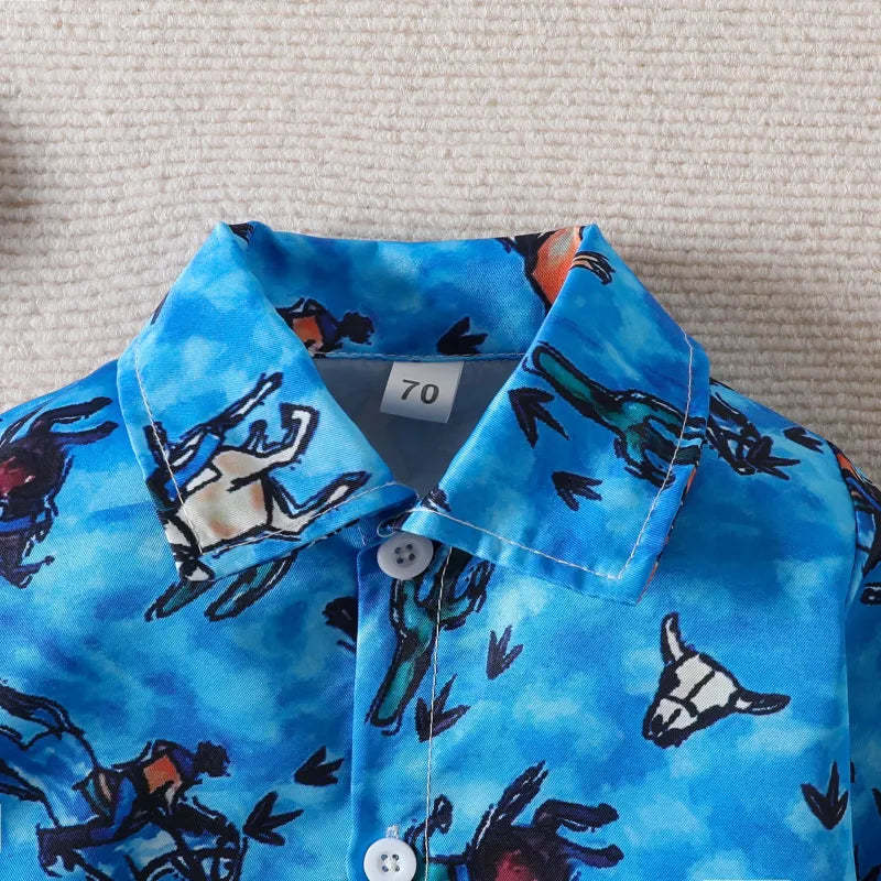 Baby ocean cow print Bodysuit
