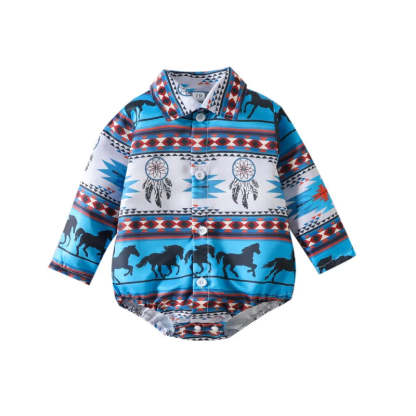 Baby ocean cow print Bodysuit