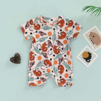 Baby animals print Romper