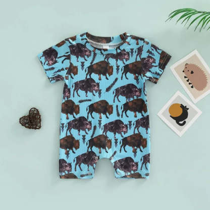 Baby animals print Romper