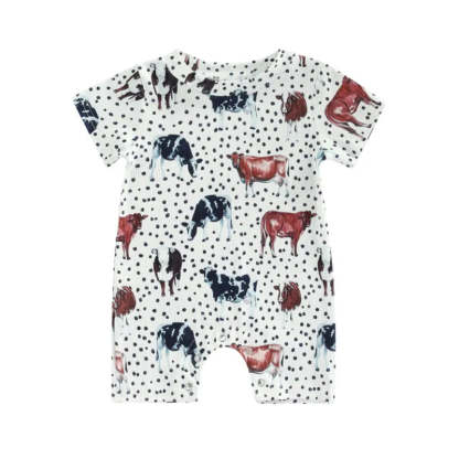 Baby animals print Romper