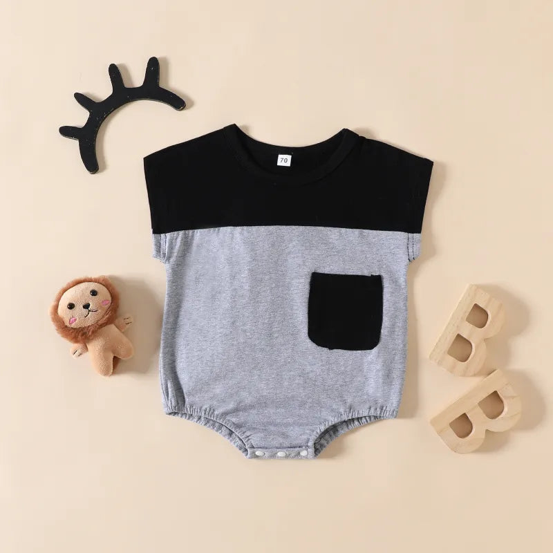 Baby colorblock pocket Bodysuit
