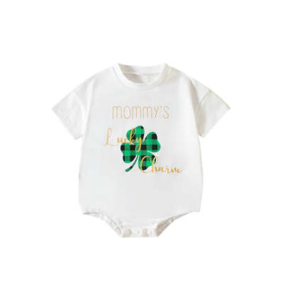 Baby four-leaf clover print Bodysuit