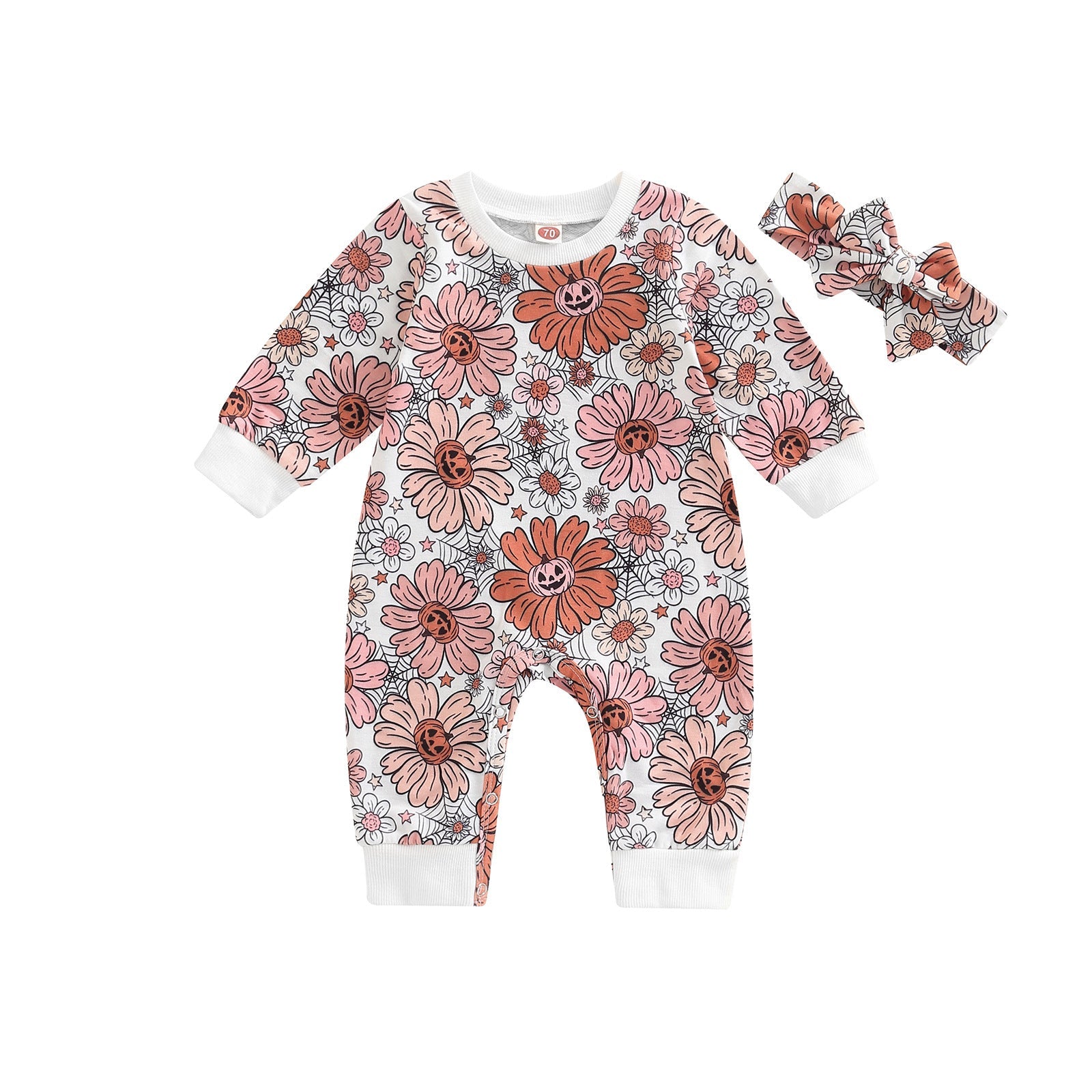 Baby girl daisy print Romper