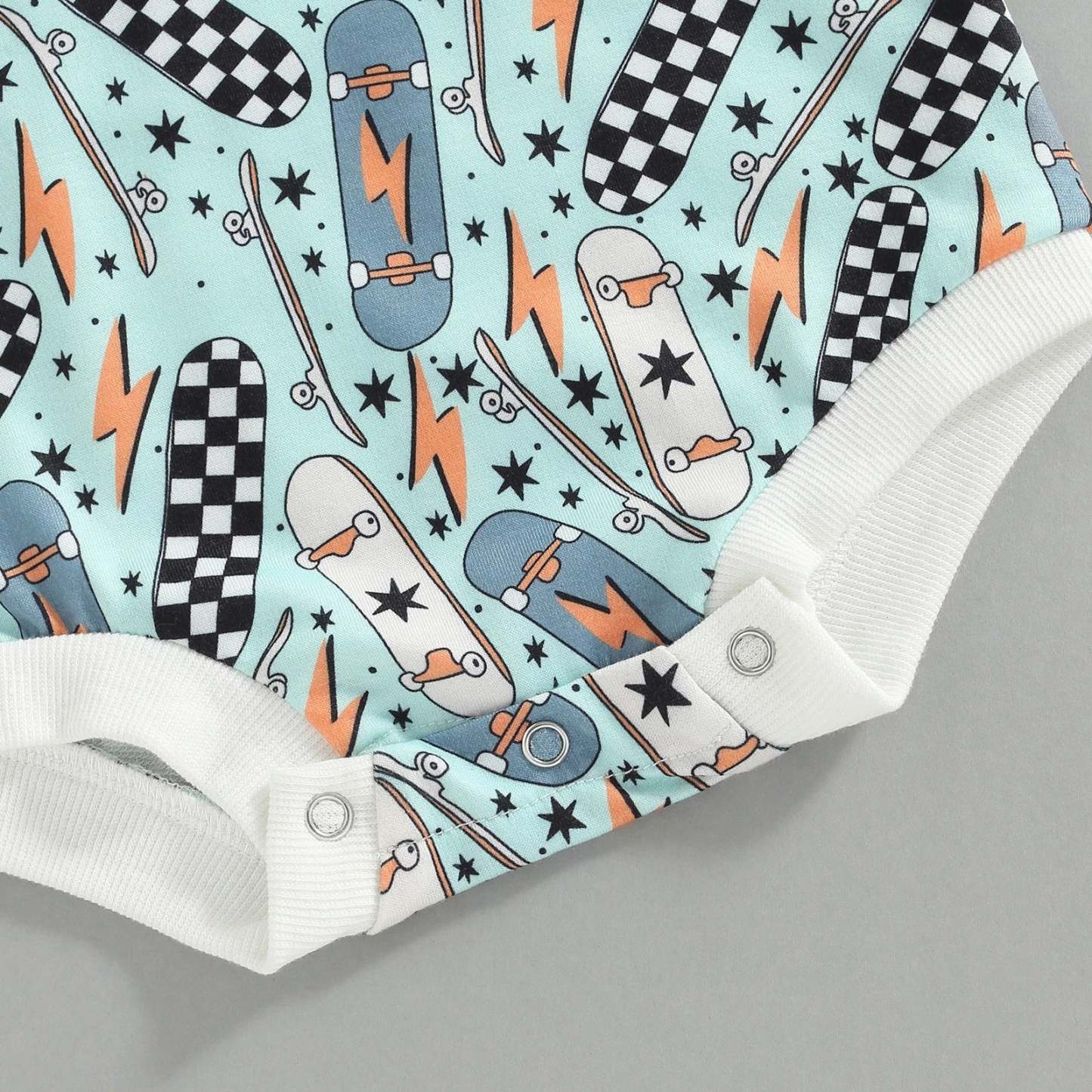 Baby girl Skateboard print Bodysuit