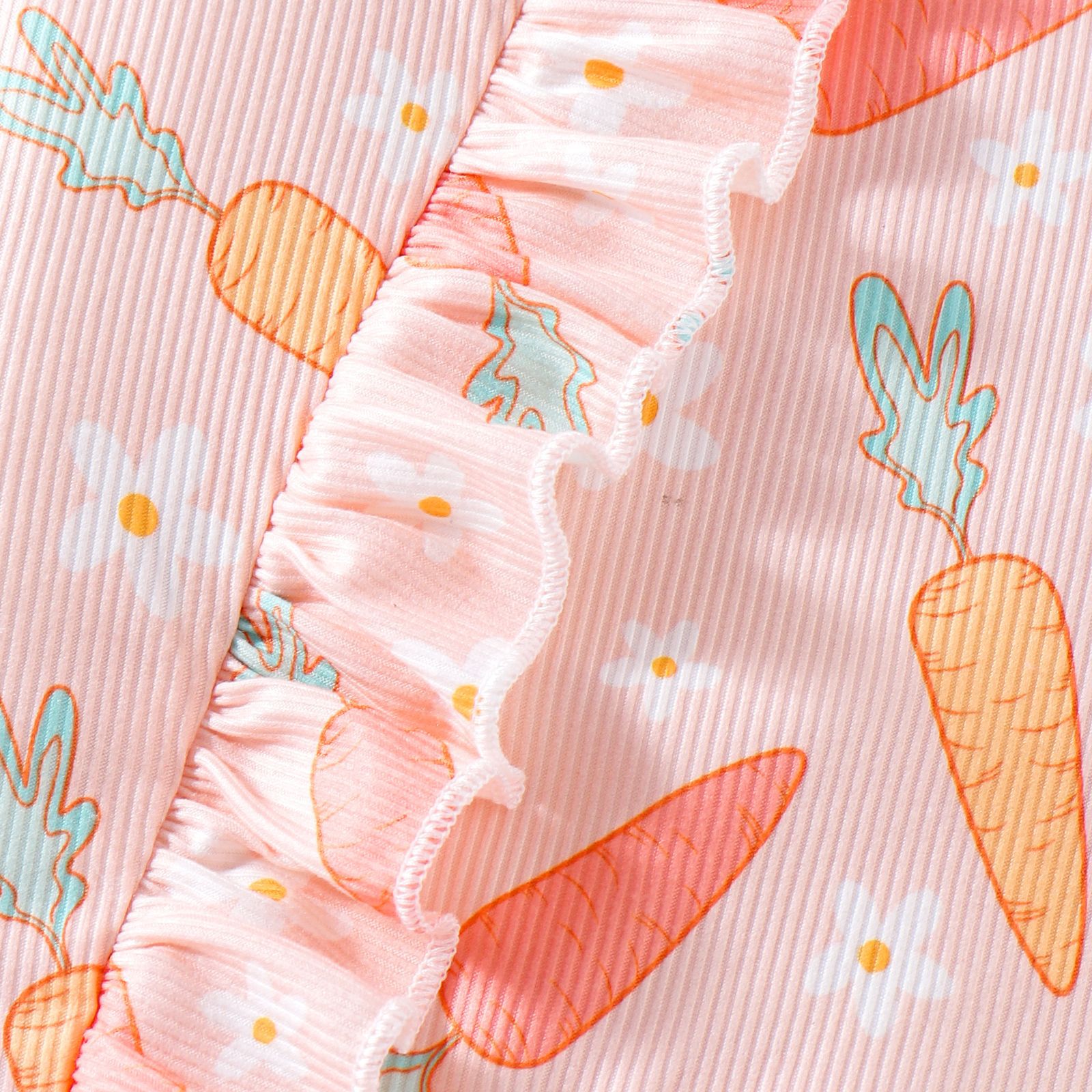 Baby Girl Radish Print Romper