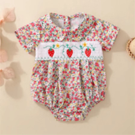 Baby Girls Duck Romper