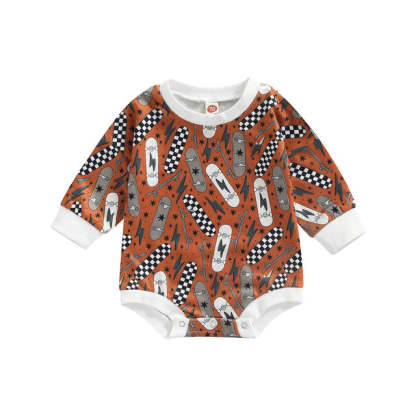 Baby girl Skateboard print Bodysuit