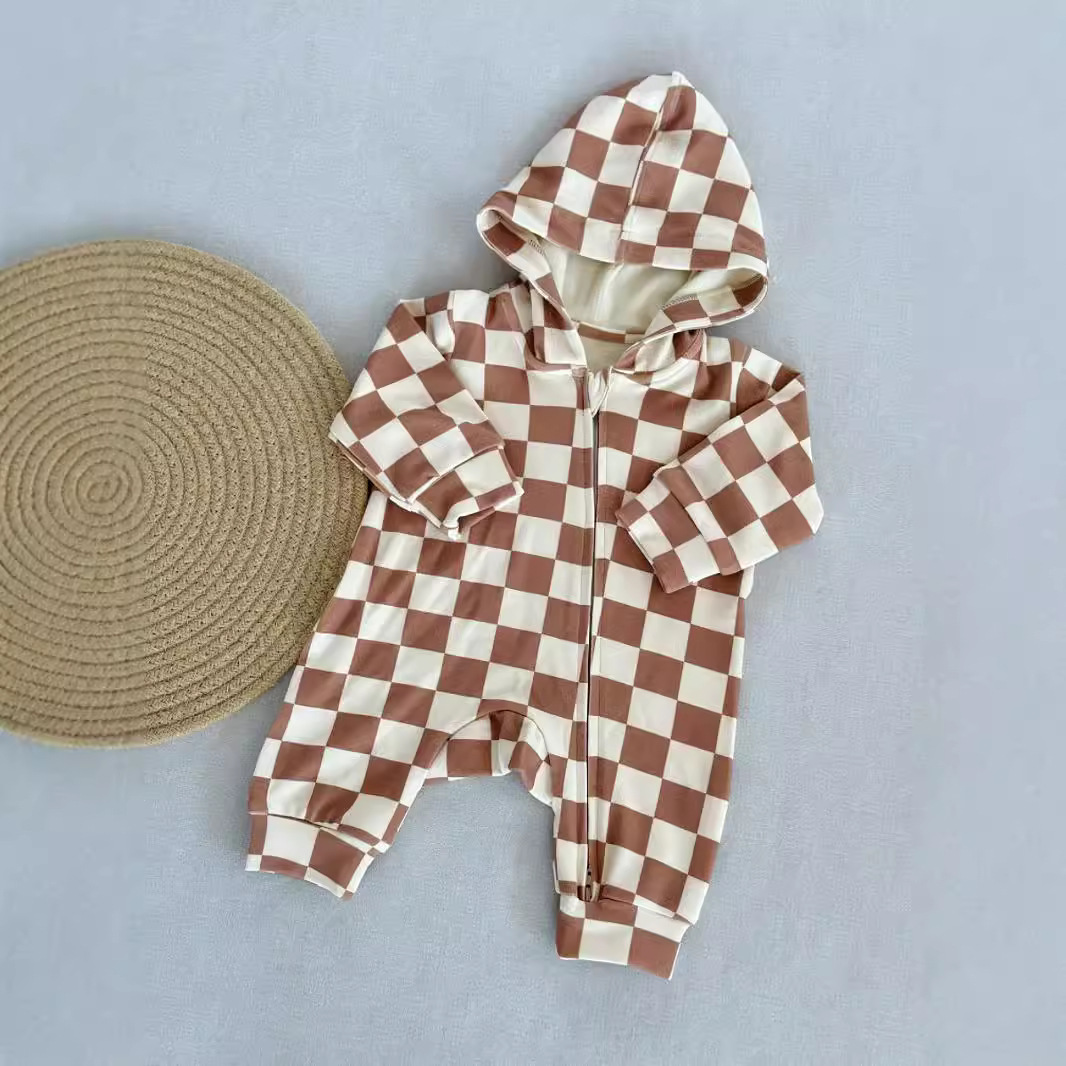 Baby Hooded Pure Cotton Long-Sleeve Romper