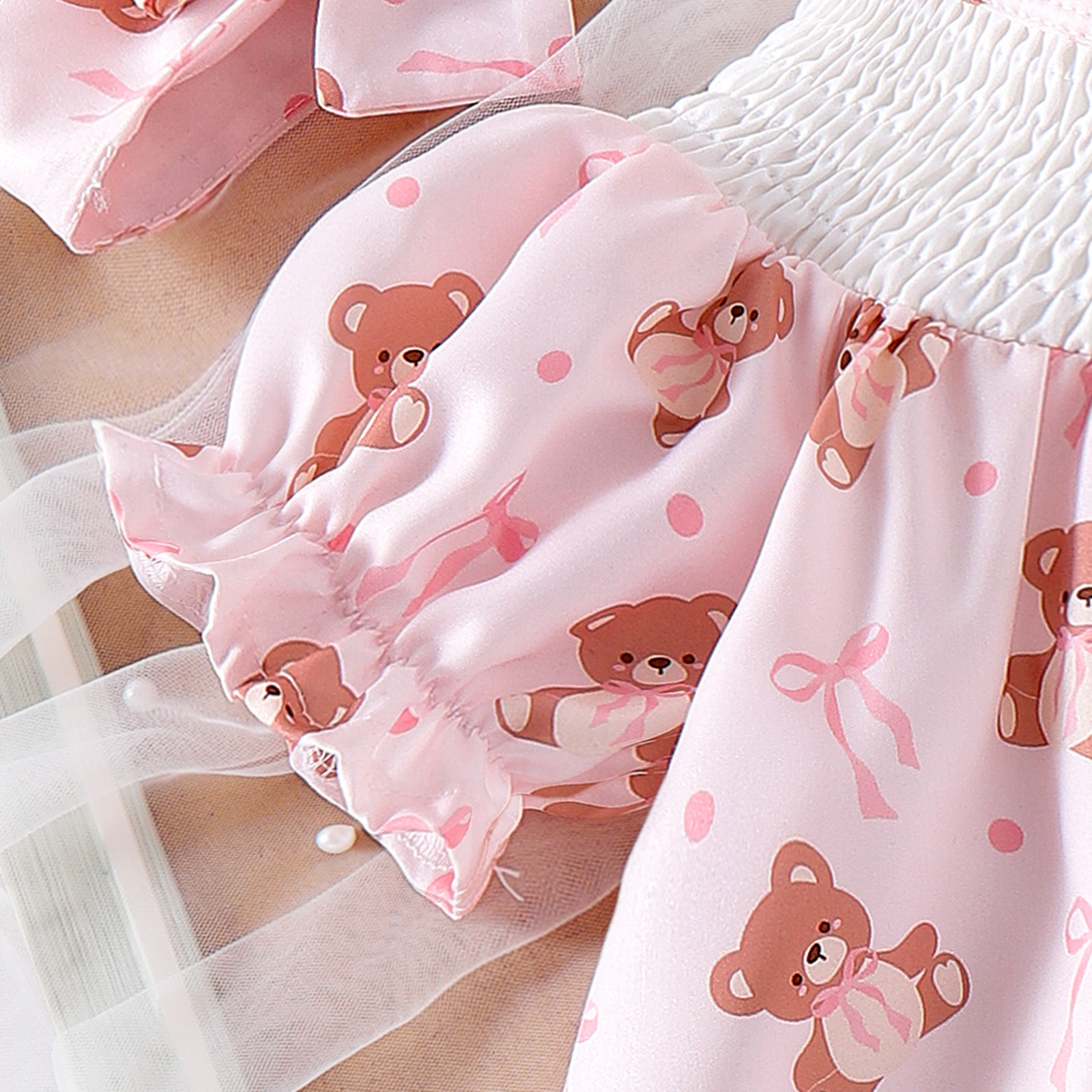 Girls' Cute  embroidered dress