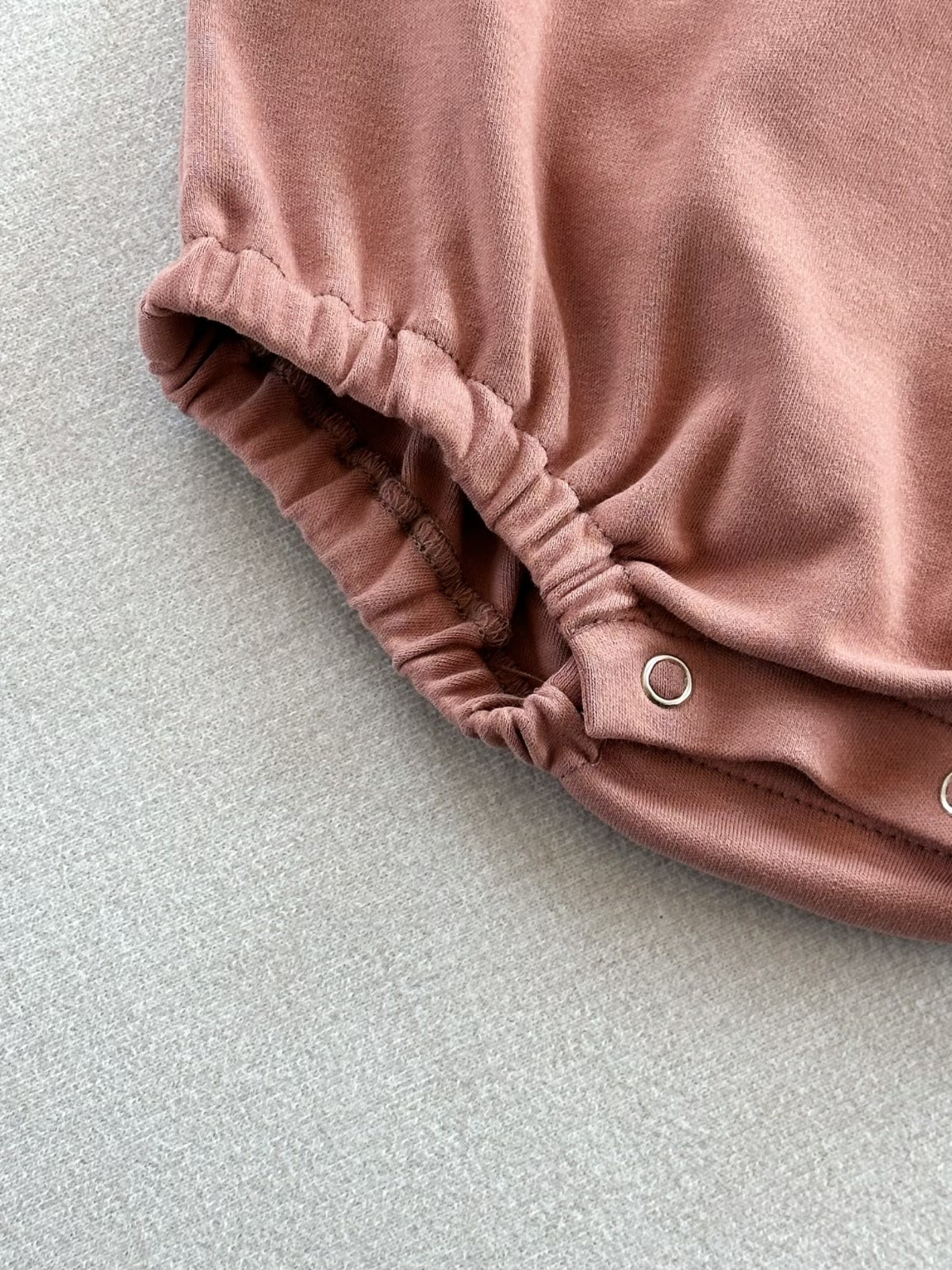 Infant Solid Color Cotton Romper