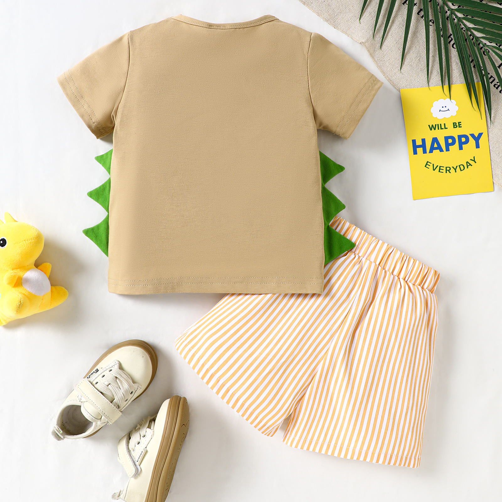 Baby Boy Dinosaur Embroidery Suit