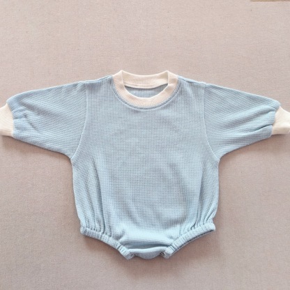 Infant Waffle Knit Cotton Loose Romper