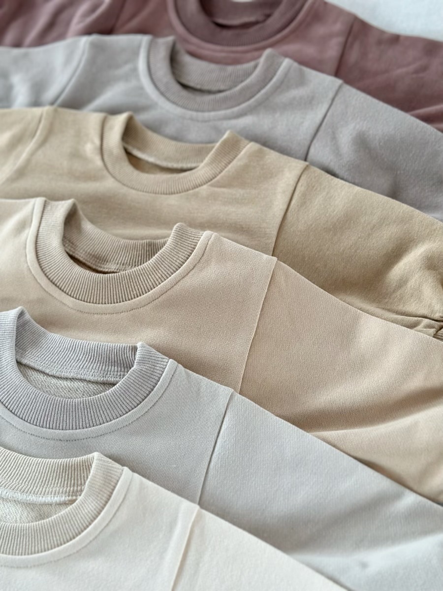 Loose Solid-Color Baby Romper for Spring and Autumn