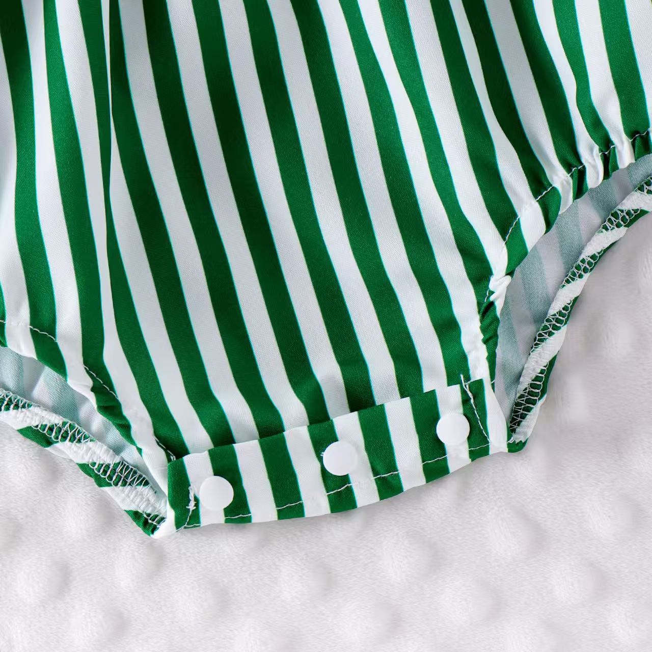 Baby Girl Four Leaf Clover Embroidered  Romper