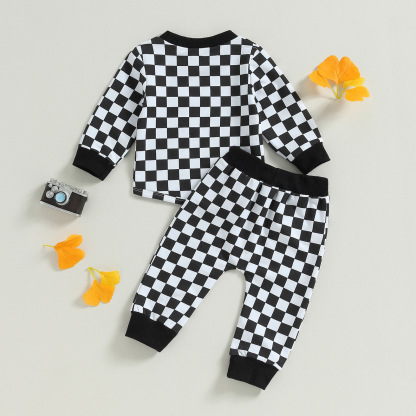 Baby Chequered Printed Sweatshirt