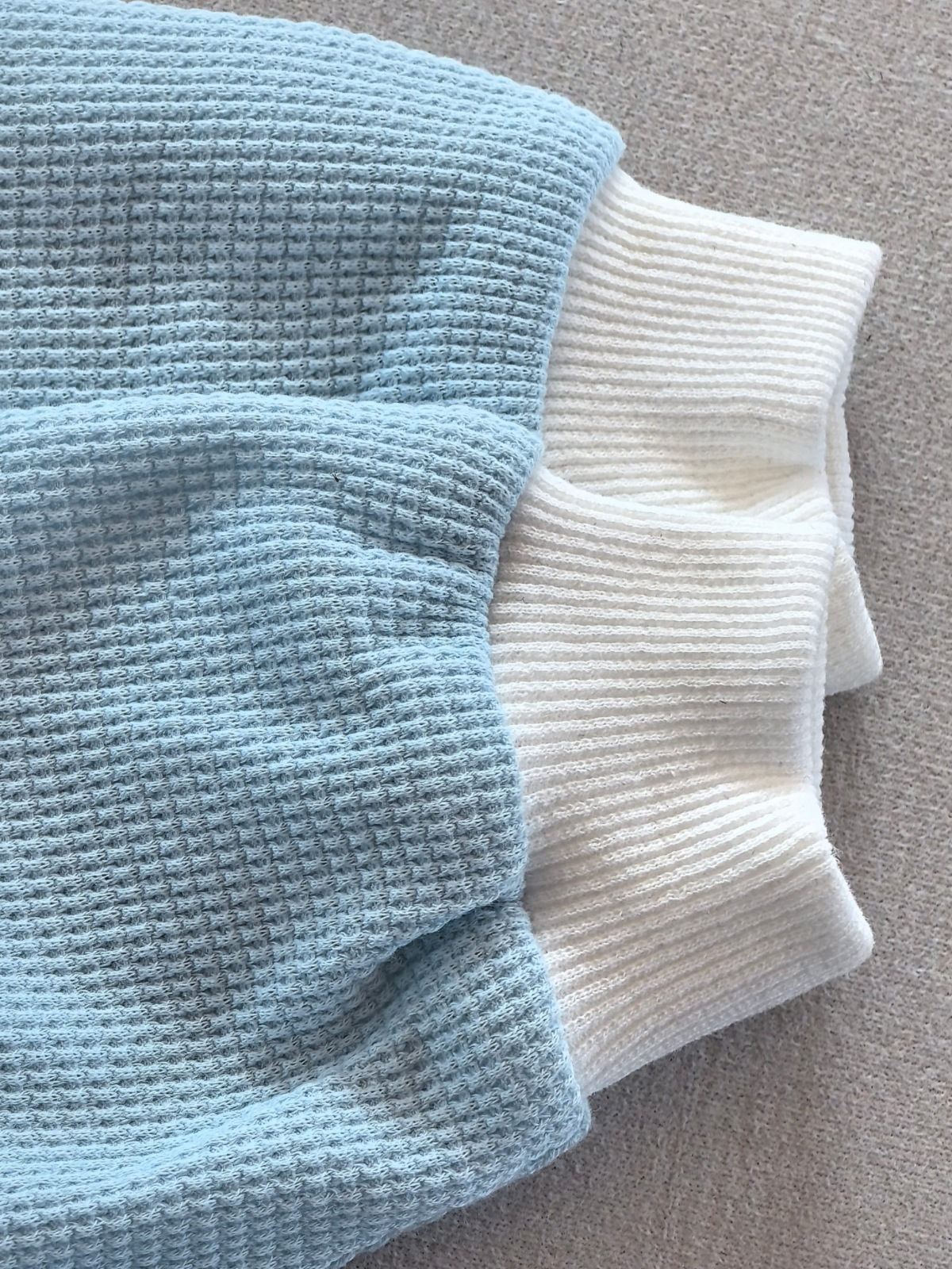 Infant Waffle Knit Cotton Loose Romper